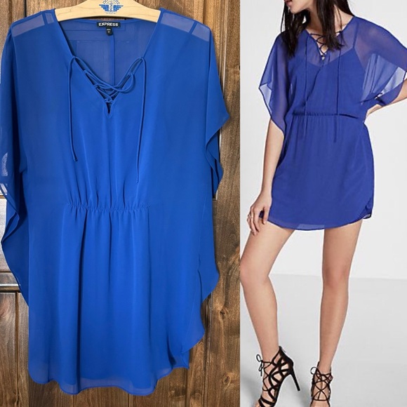 New without tags βοΈ Express Caftan Mini Dress - Picture 2 of 8